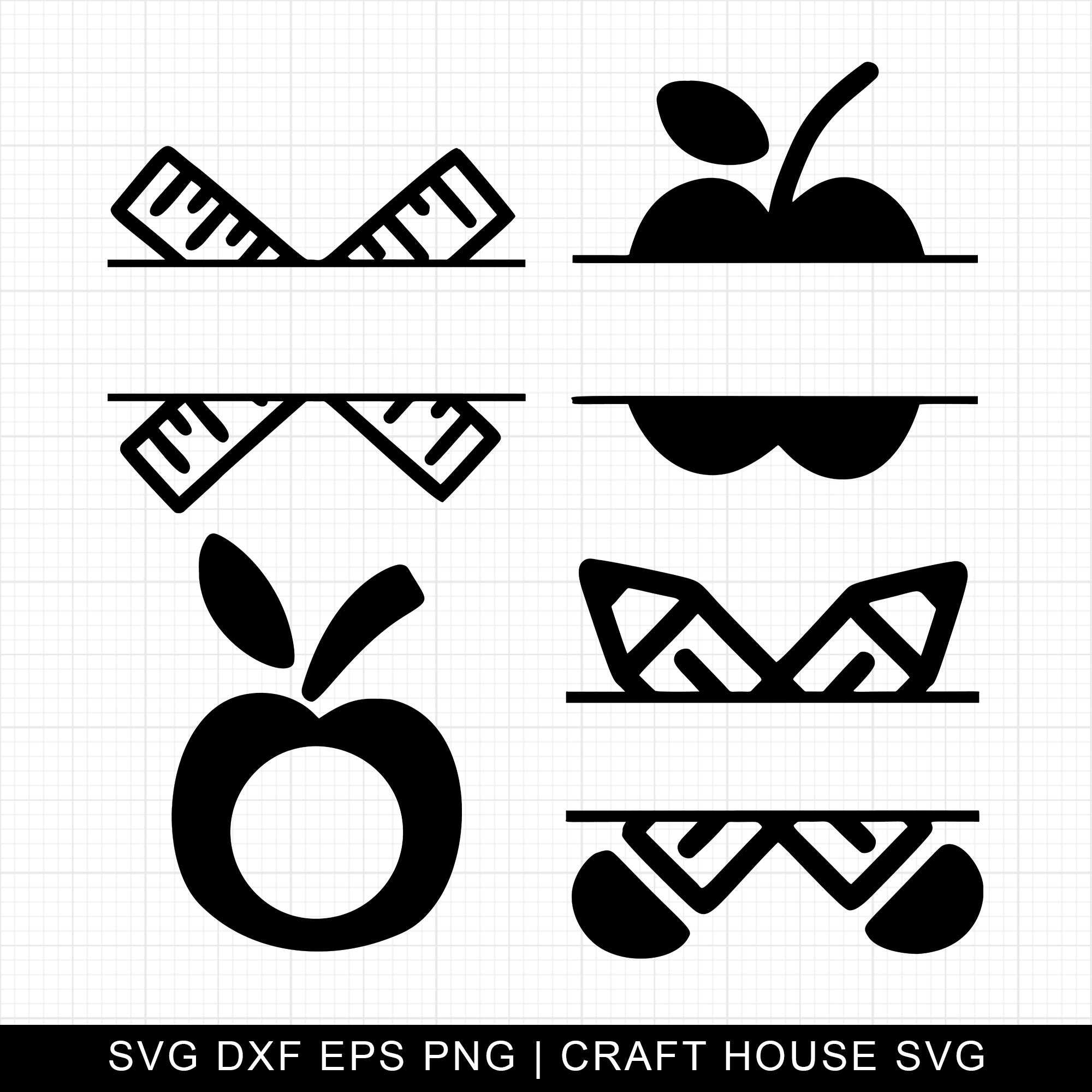 Teacher Monogram Frames SVG, Teacher SVG