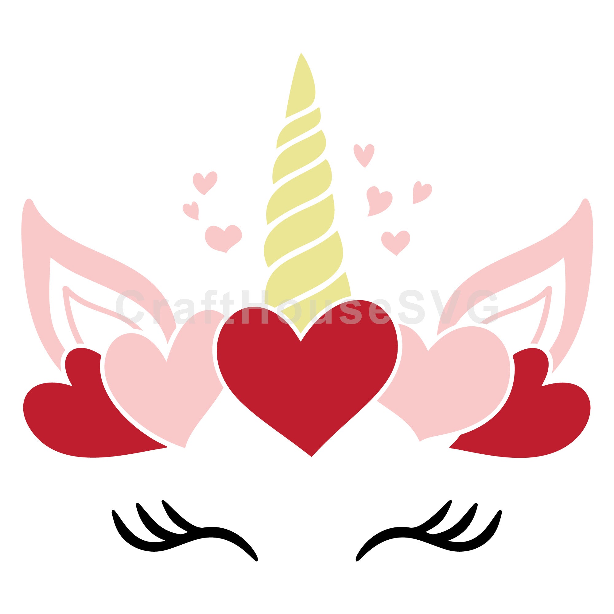 Unicorn SVG Kids Valentine