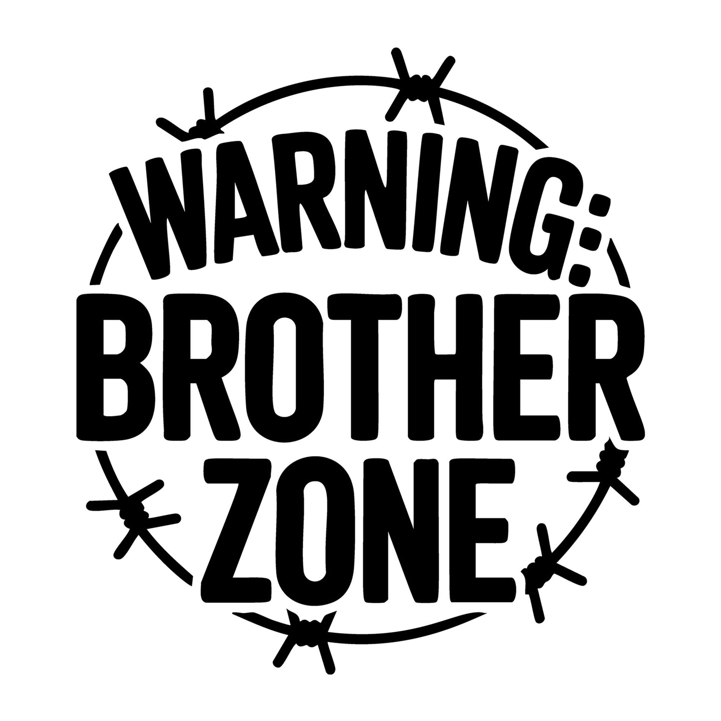 Warning Brother Zone SVG