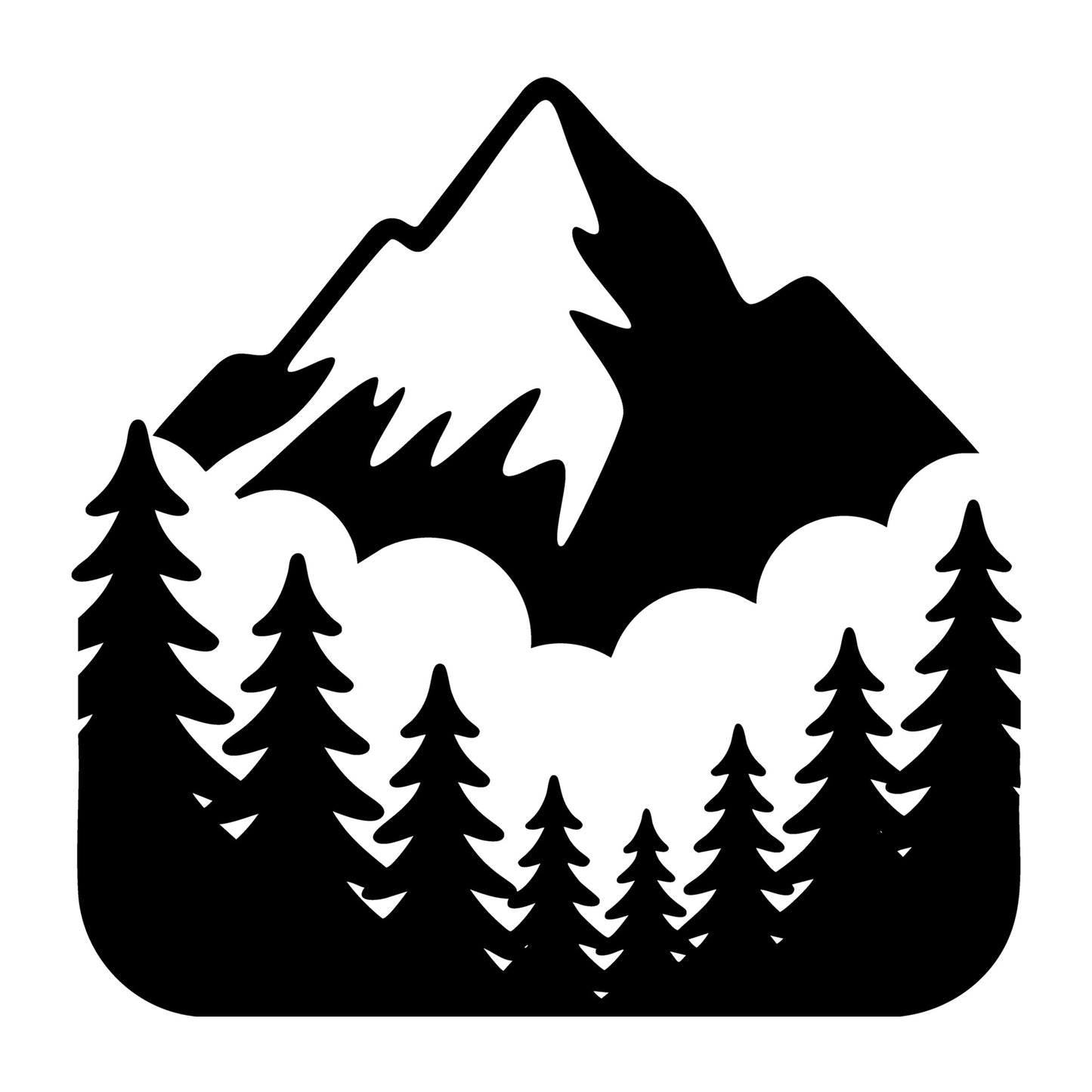 Wilderness SVG for Cricut, Silhouette, laser cutting, vinyl, sublimation, outdoor shirts, decals, signs, and DIY craft projects.