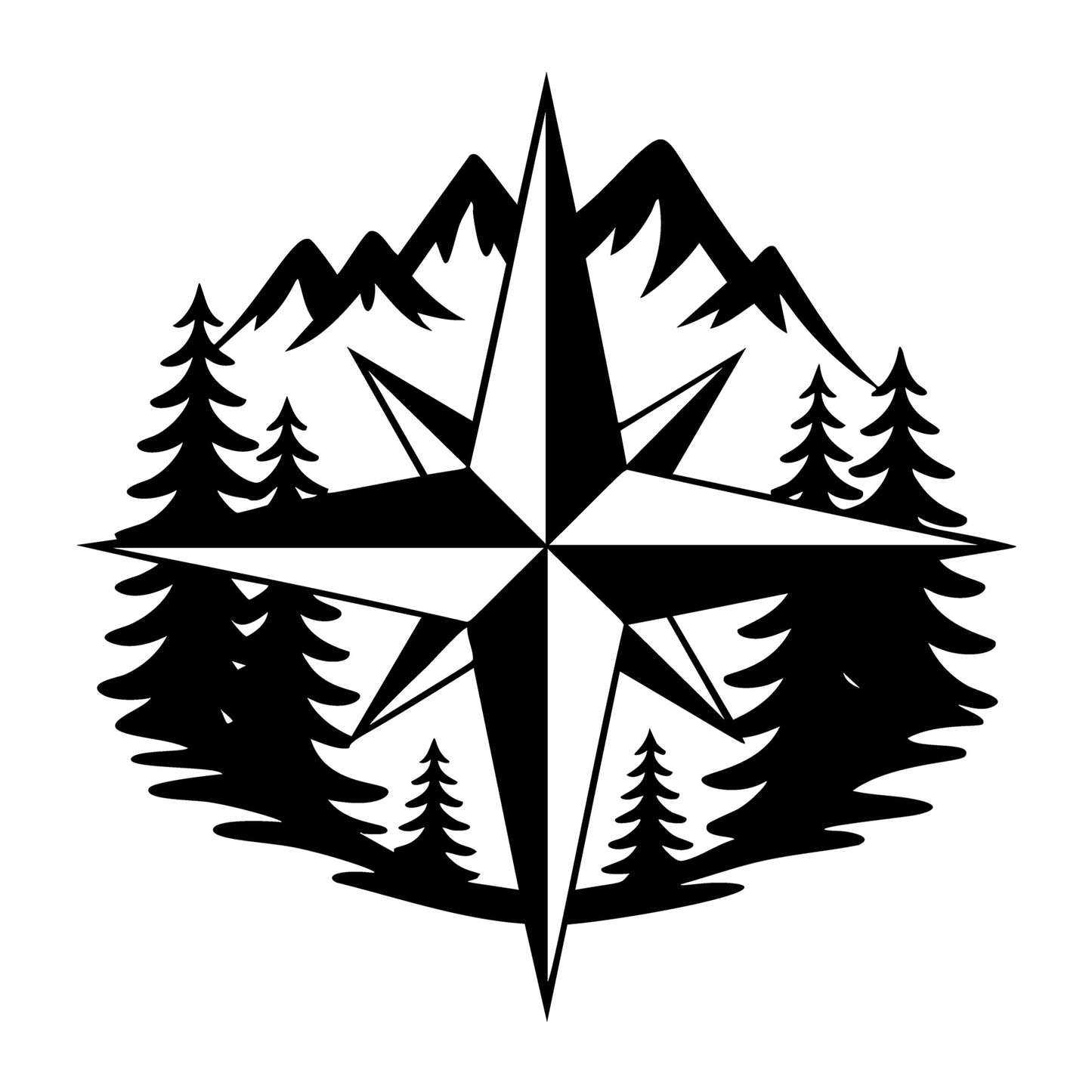 Wilderness SVG for Cricut, Silhouette, laser cutting, vinyl, sublimation, outdoor shirts, decals, signs, and DIY craft projects.
