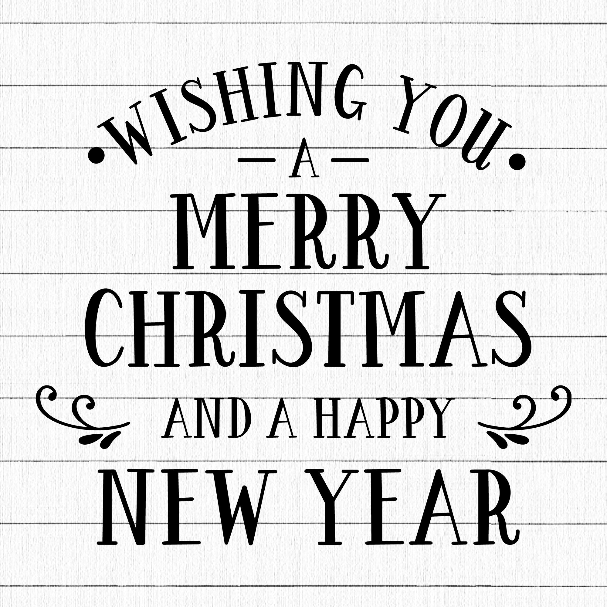 Wishing You A Merry Christmas And SVG | M21F60