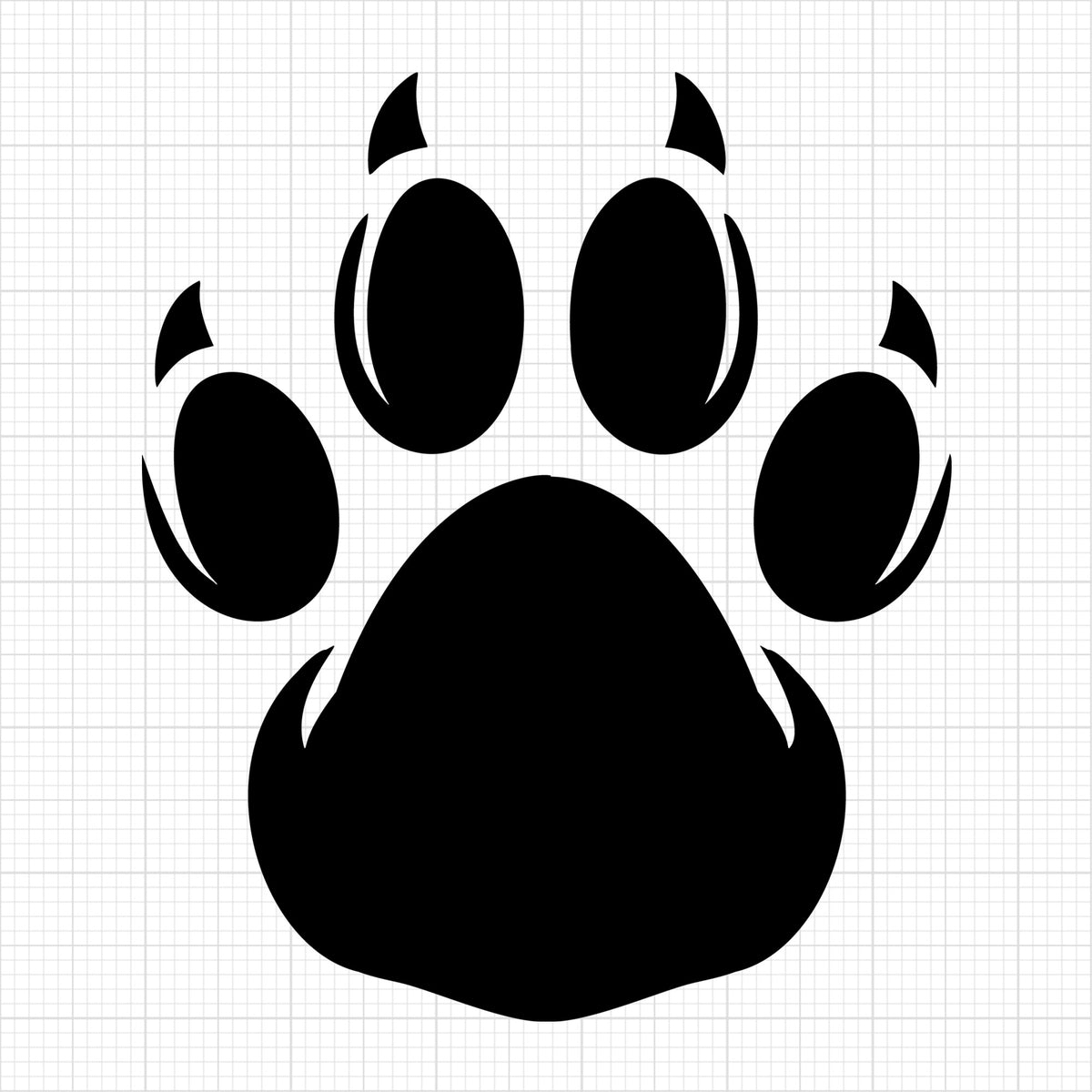 Wolf Paw Print