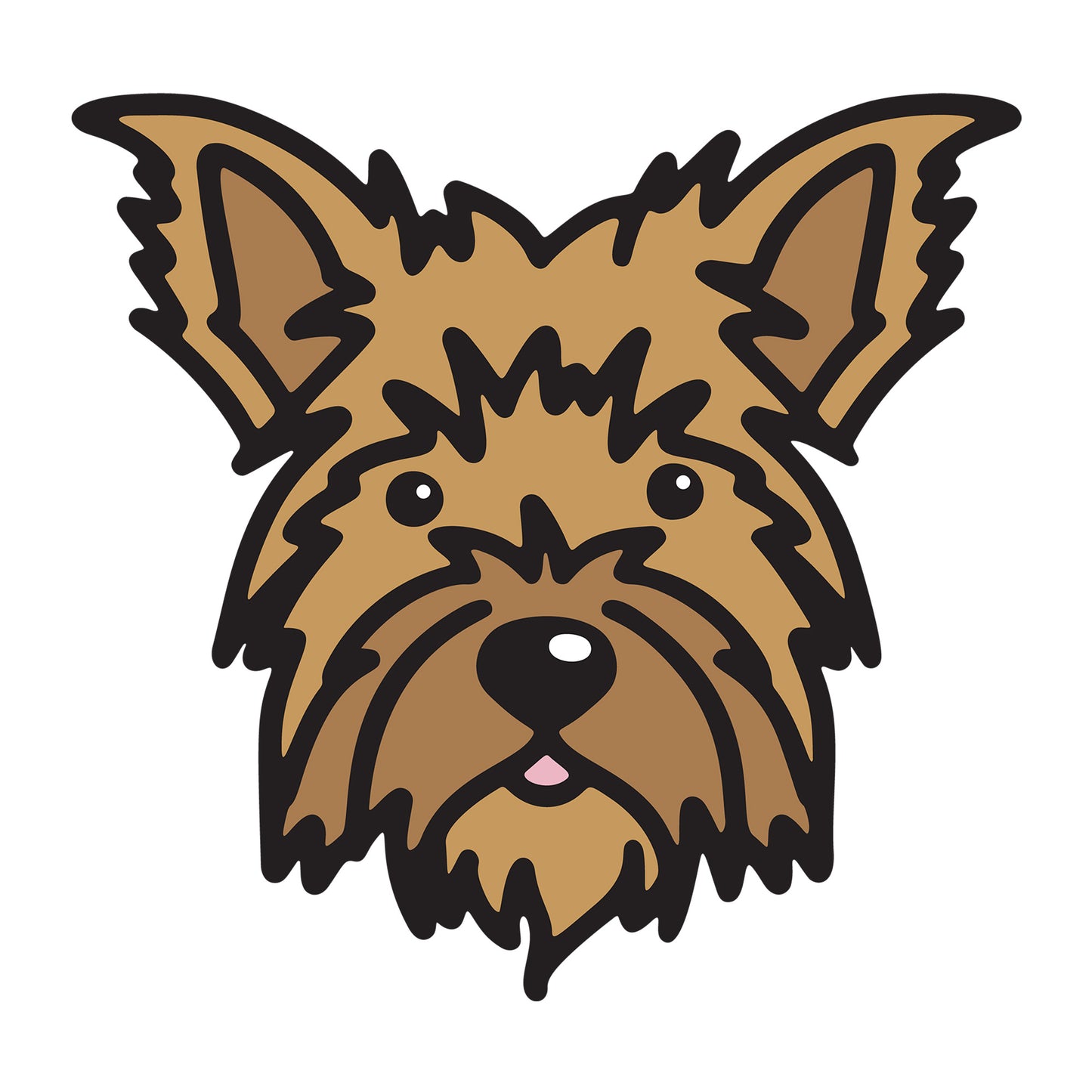 Yorkshire Terrier SVG dog design for Cricut, Silhouette, laser cutting, vinyl, sublimation, and pet craft projects.