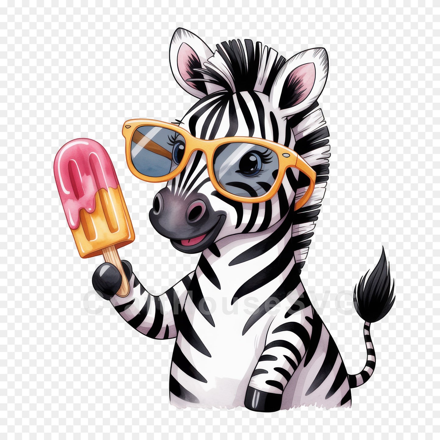 Cute Summer Animals Clipart Bundle