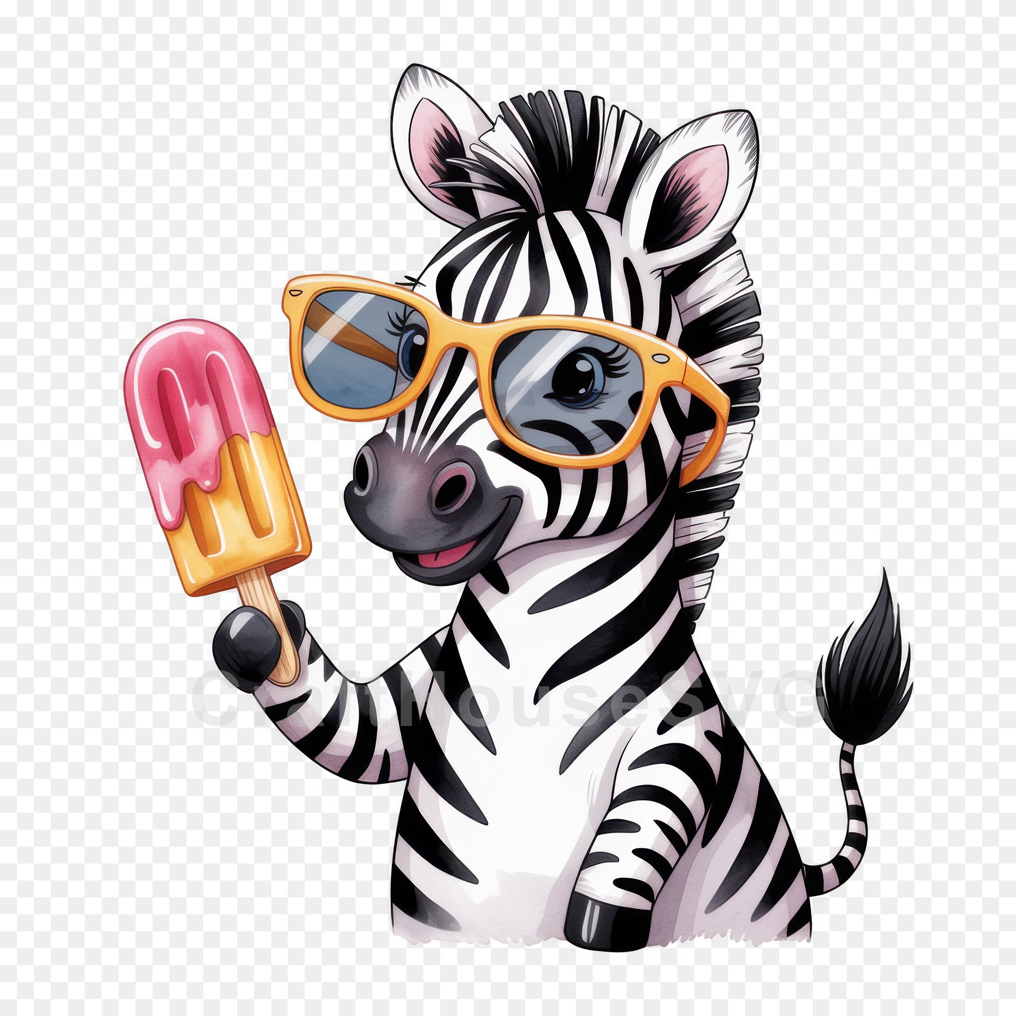 Cute Summer Animals Clipart Bundle