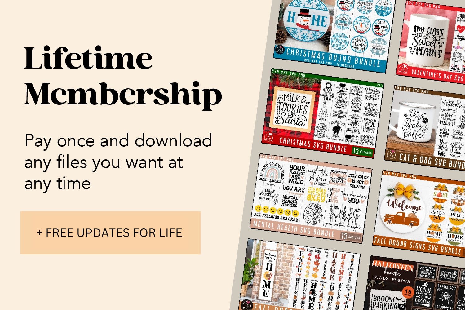 Lifetime Access with PLR Resell Rights - Craft House SVG