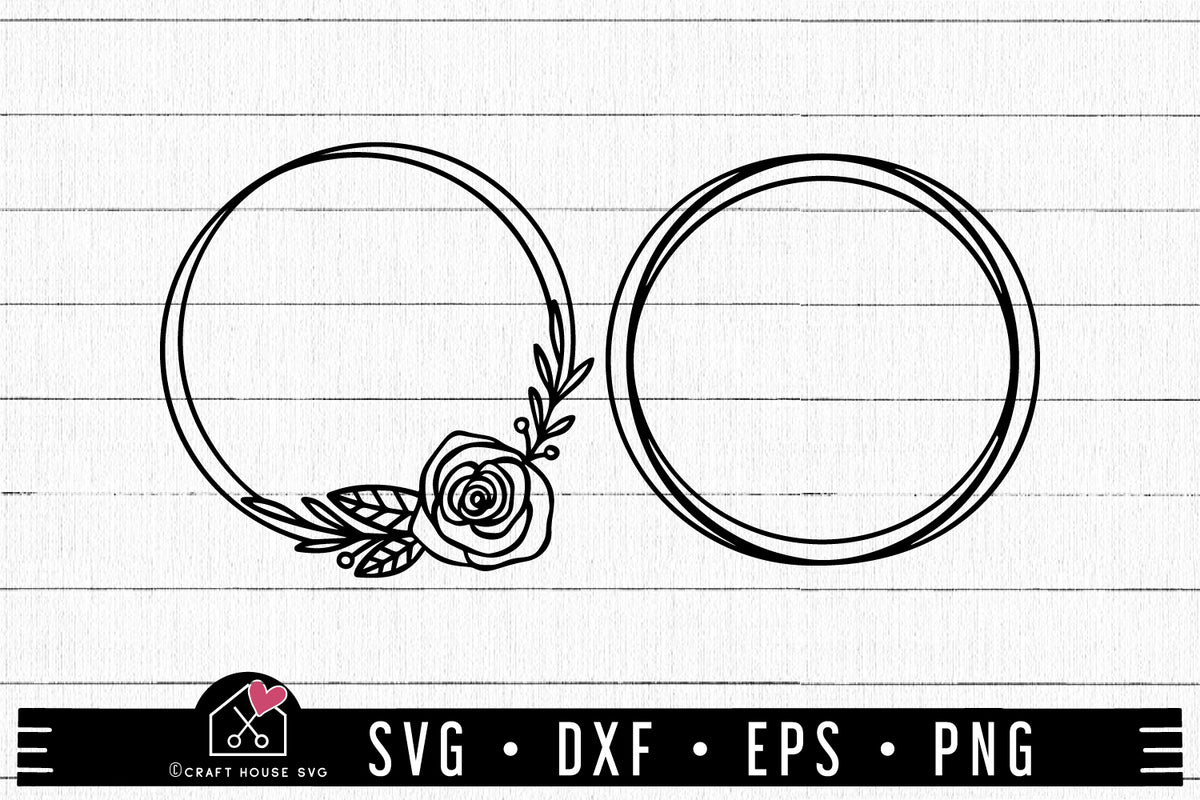 Rose Monogram svg, Rose Wreath Svg, Flower Monogram Frame Svg, Name Frame  Svg, Girl Initial Border Svg for Cricut, Silho