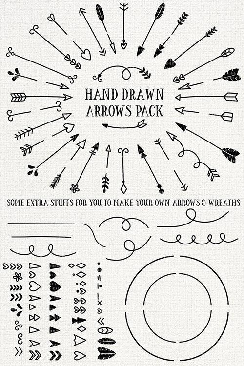 29 Hand Drawn Arrows | VB26 Craft House SVG - SVG files for Cricut and Silhouette