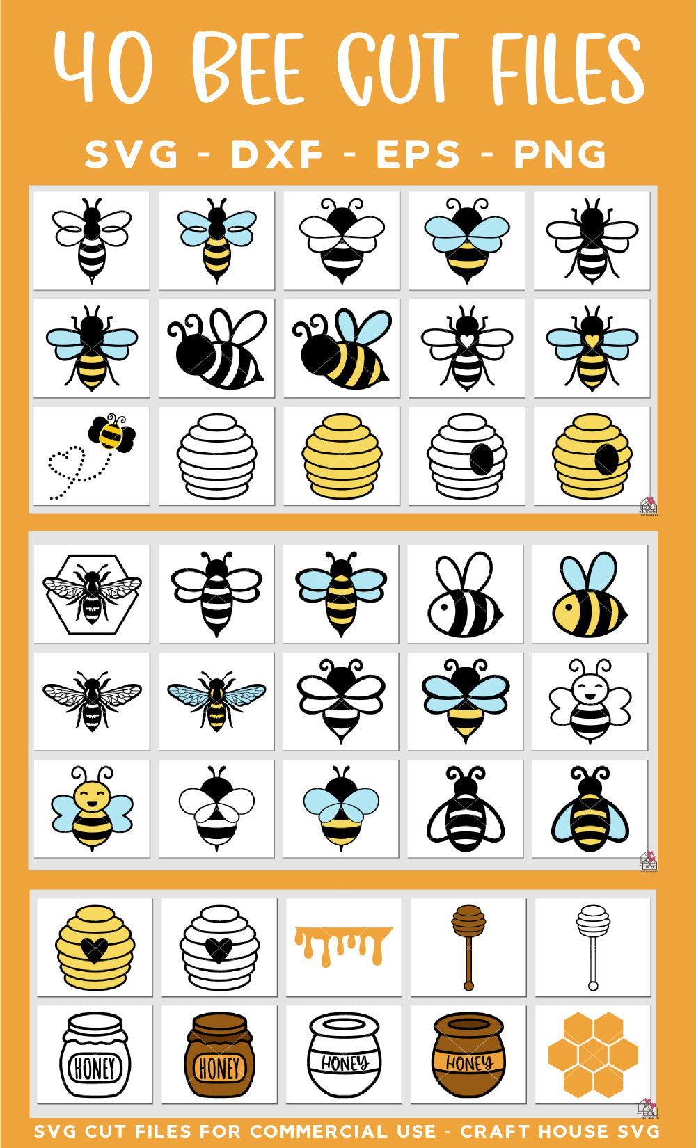 Bee SVG Bundle
