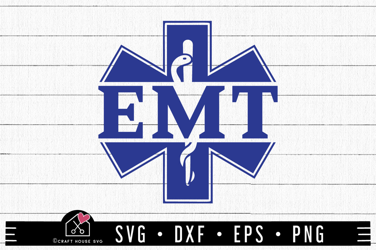 Emt Star Of Light Svg Ems Paramedic Cut Files Craft House Svg