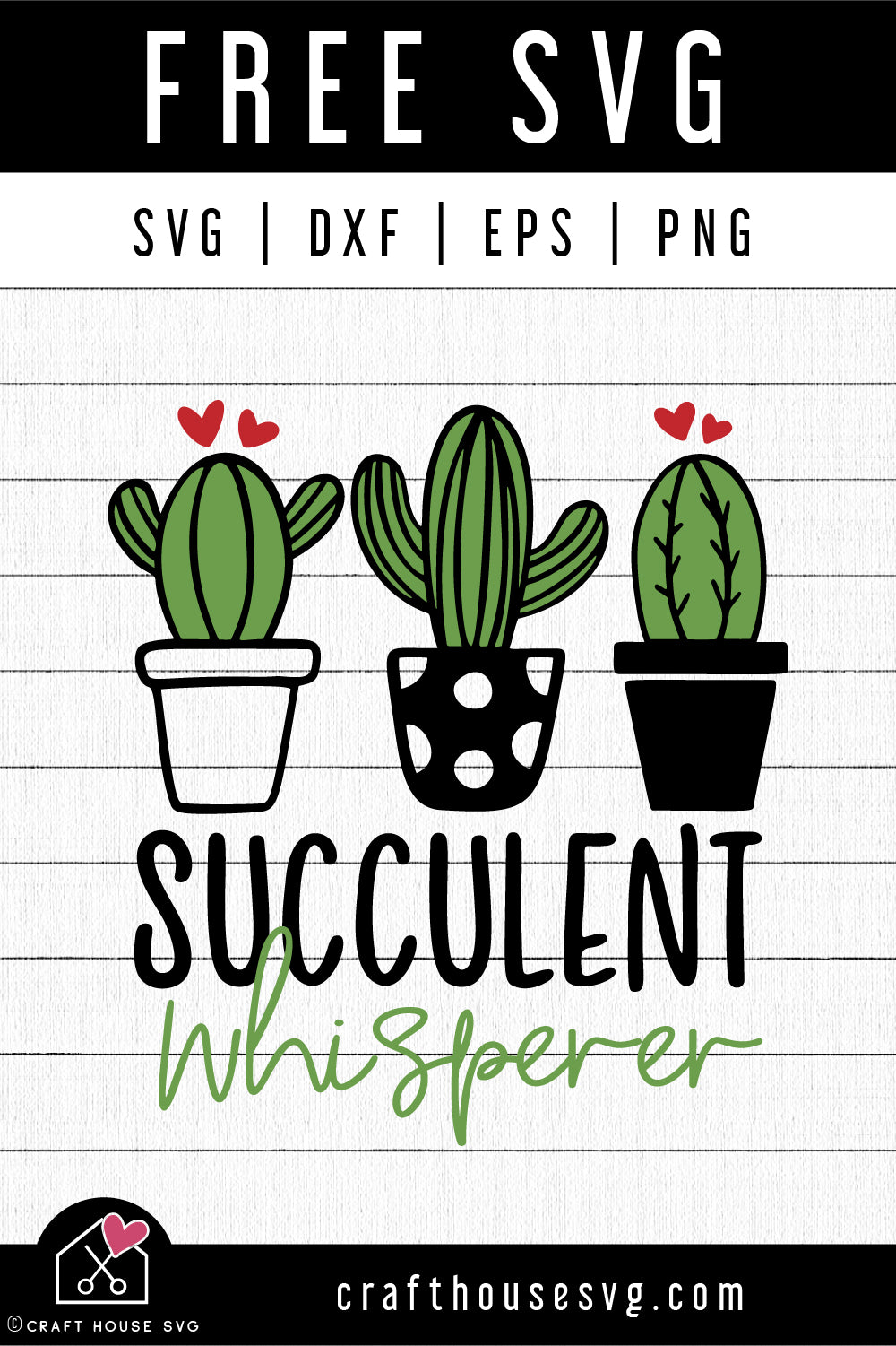 FREE Succulent whisperer SVG | FB248 - Craft House SVG