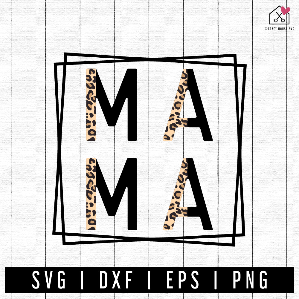 FREE Mini leopard SVG - Mama mini SVG | FB252 - Craft House SVG
