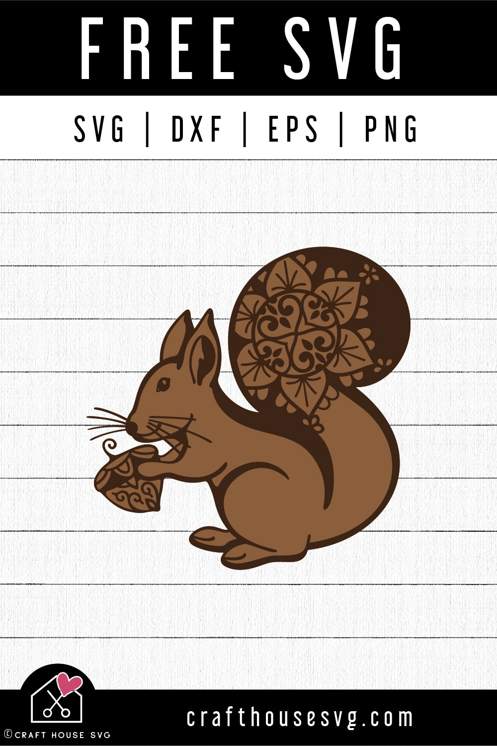 FREE Fall Squirrel Mandala SVG | FB267