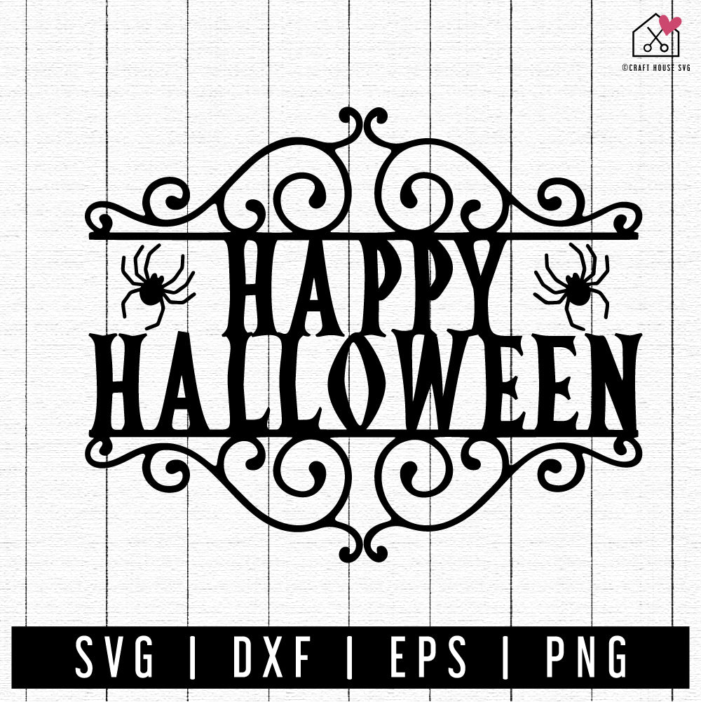 No.289 Happy Halloween Banner Print/Cut SVG & Pdf -  Portugal