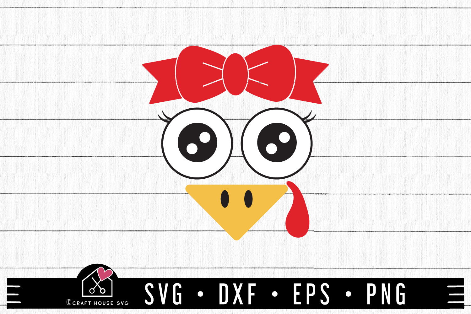 FREE Turkey with bow SVG FB342