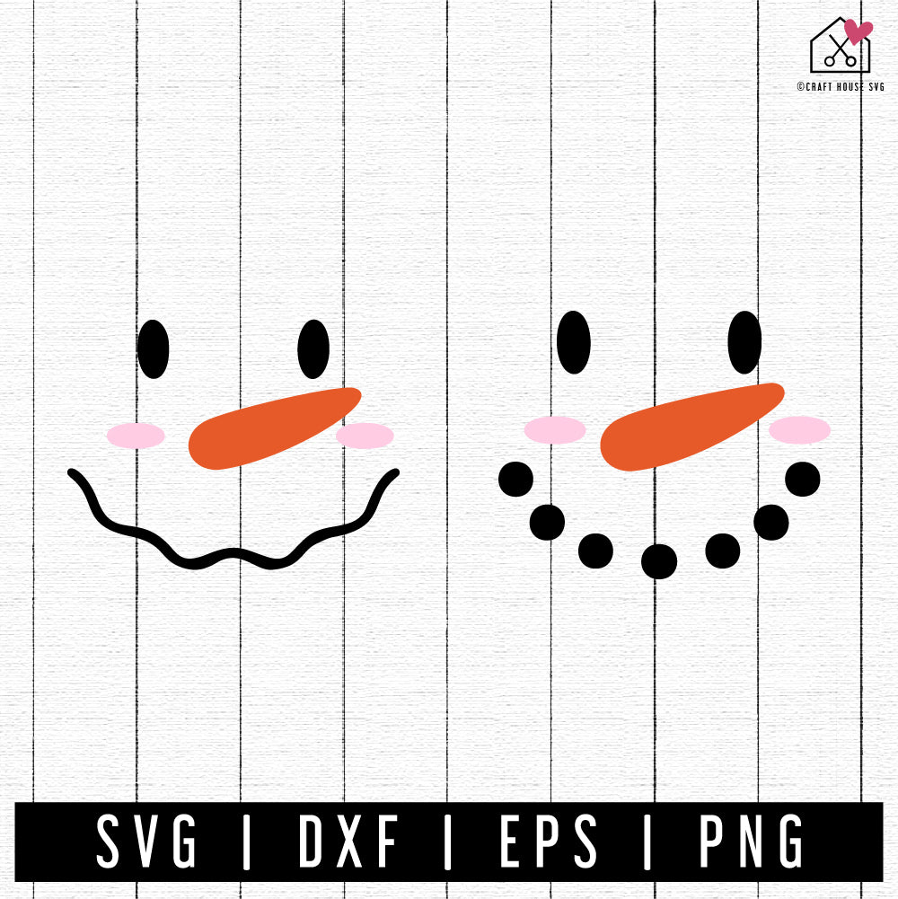 FREE Snowman Face SVG | FB352