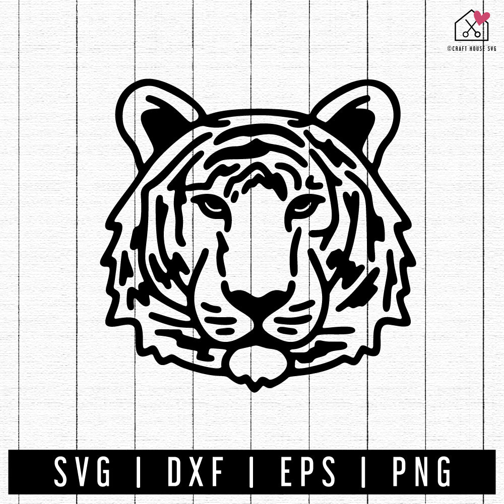 Tiger SVG, Tiger Face, Hunting tiger clipart, File Cutting Svg, DXF, EPS  design, cutting files for Silhouette Studio and Cricut Design space