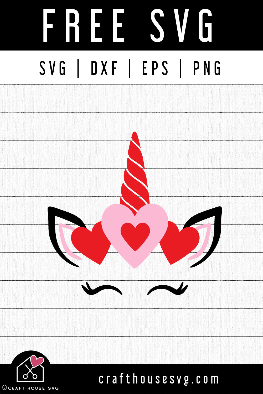FREE Unicorn Valentine SVG FB388