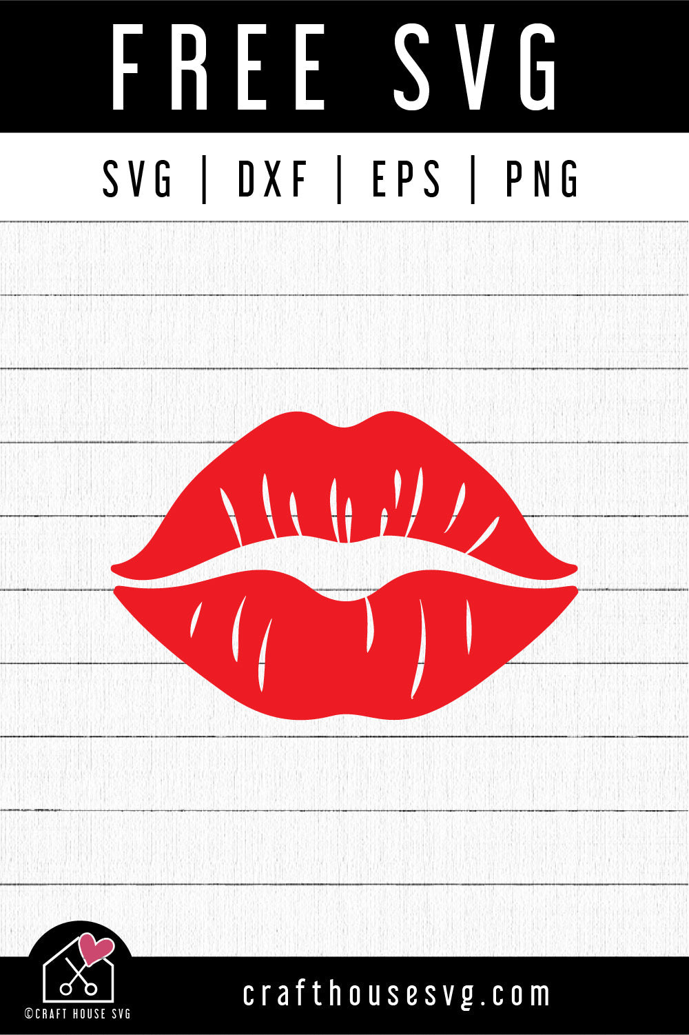 FREE Lips SVG Kisses cut file FB405