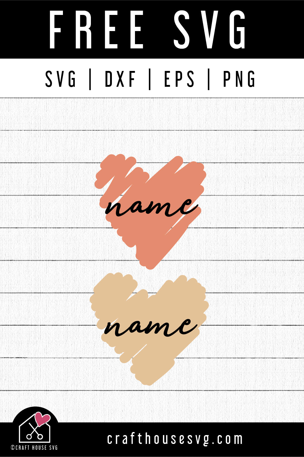 FREE Heart Paint Brush Stroke SVG FB415