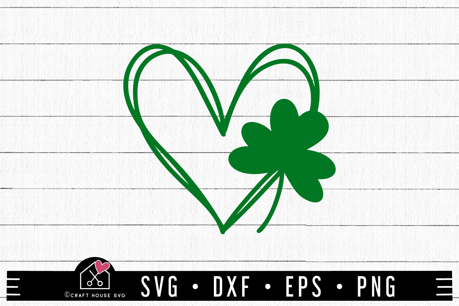 FREE Shamrock Heart SVG FB426