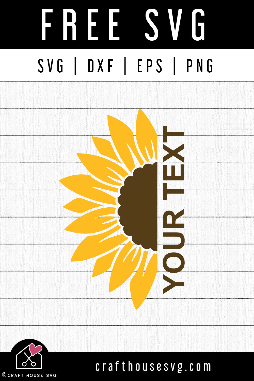FREE Half Sunflower SVG | FB435