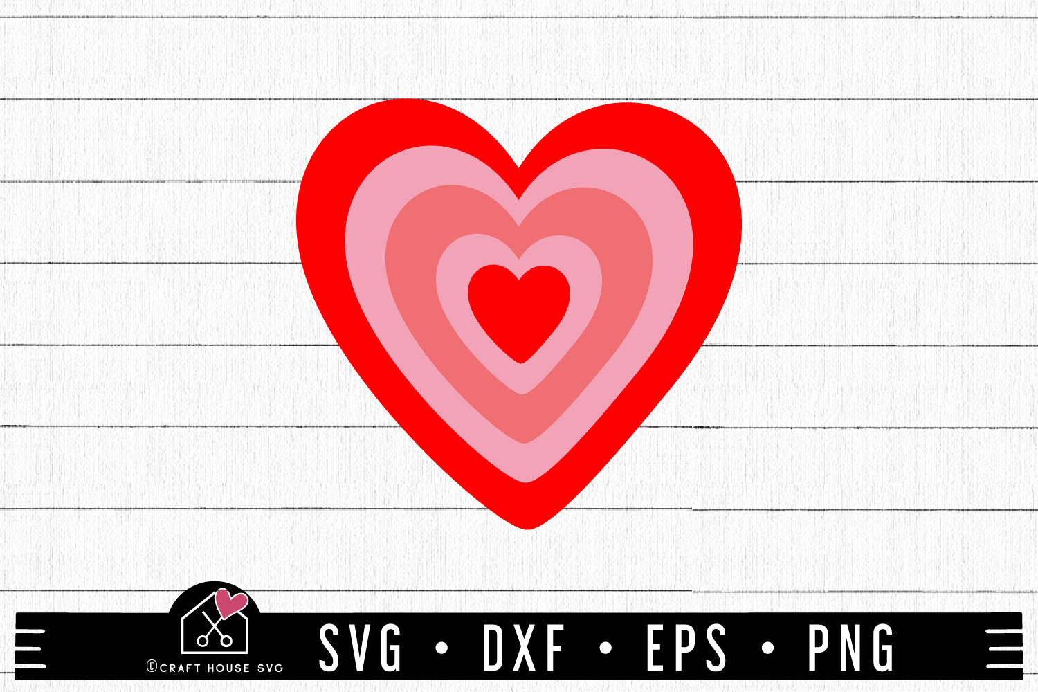 FREE Heart SVG Layered Heart Cut File | FB472