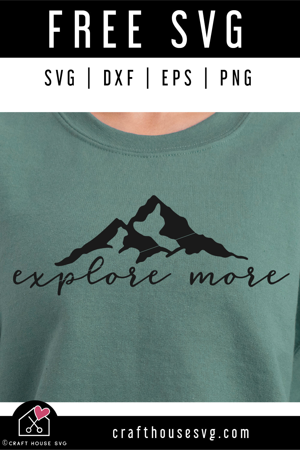 FREE Explore More SVG Mountains Cut File | FB483