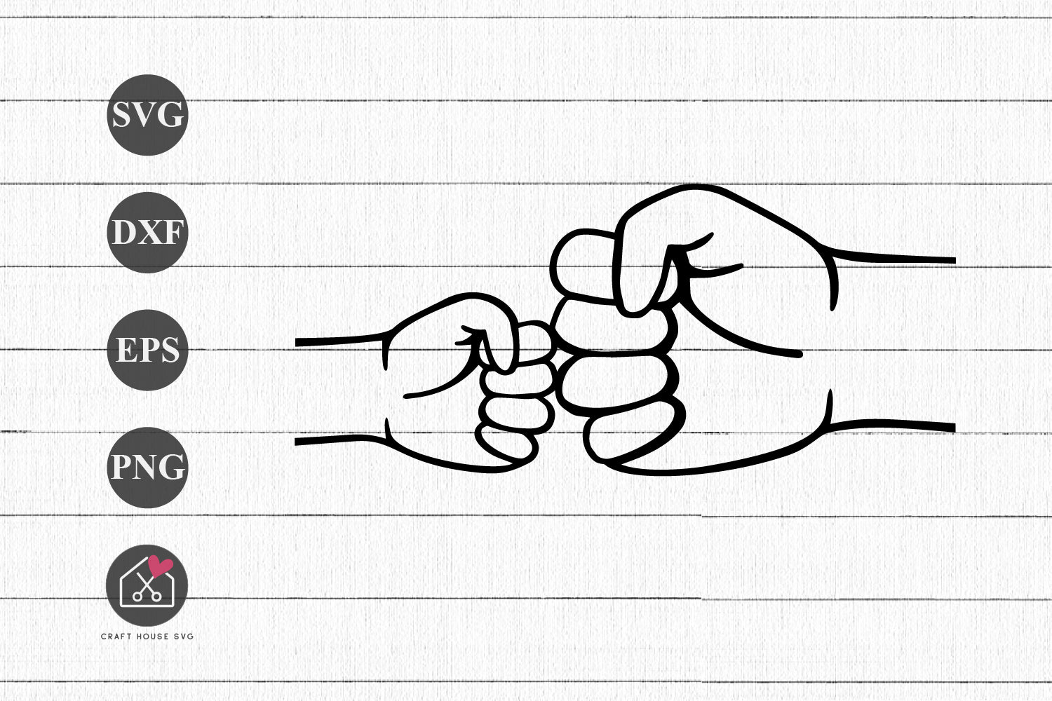 FREE Daddy and Me SVG Fist Pump Dad and Baby Cut Files