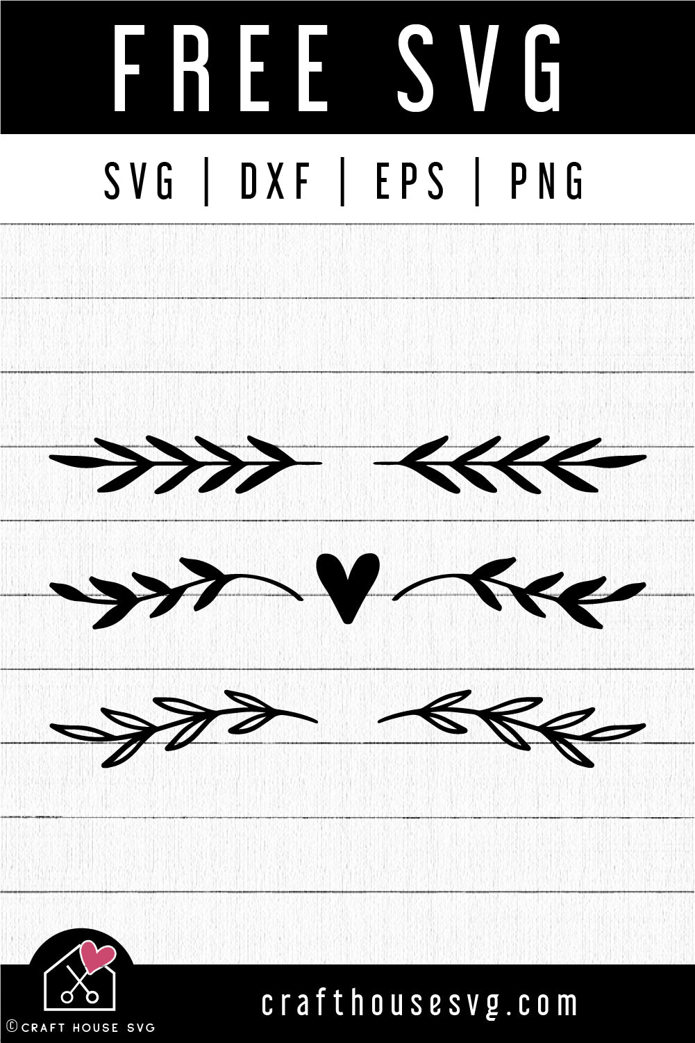 FREE Flourish Divider SVG Cut File - Craft House SVG