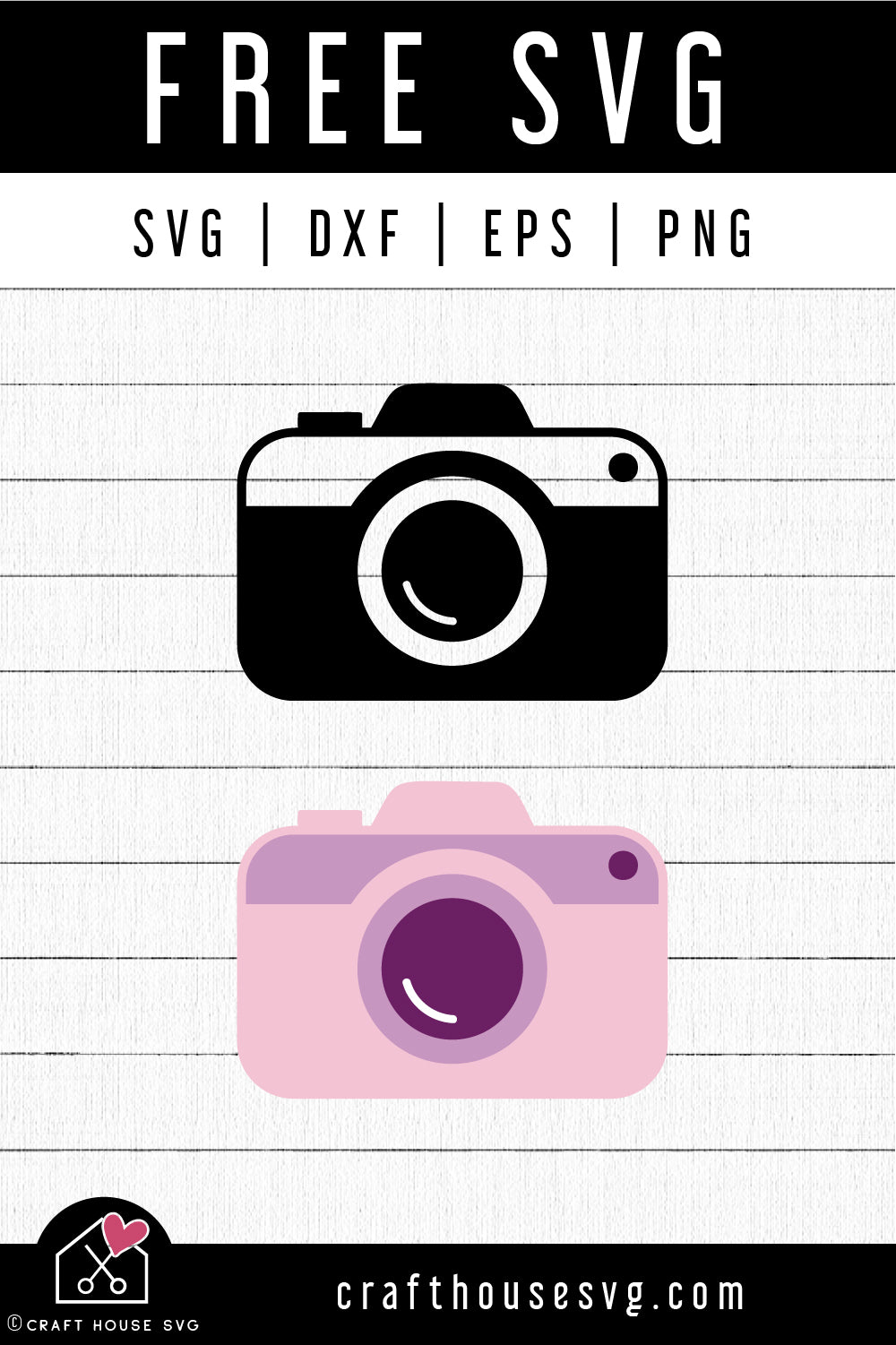 FREE Camera SVG Travel Summer Outdoor Cut File - Craft House SVG