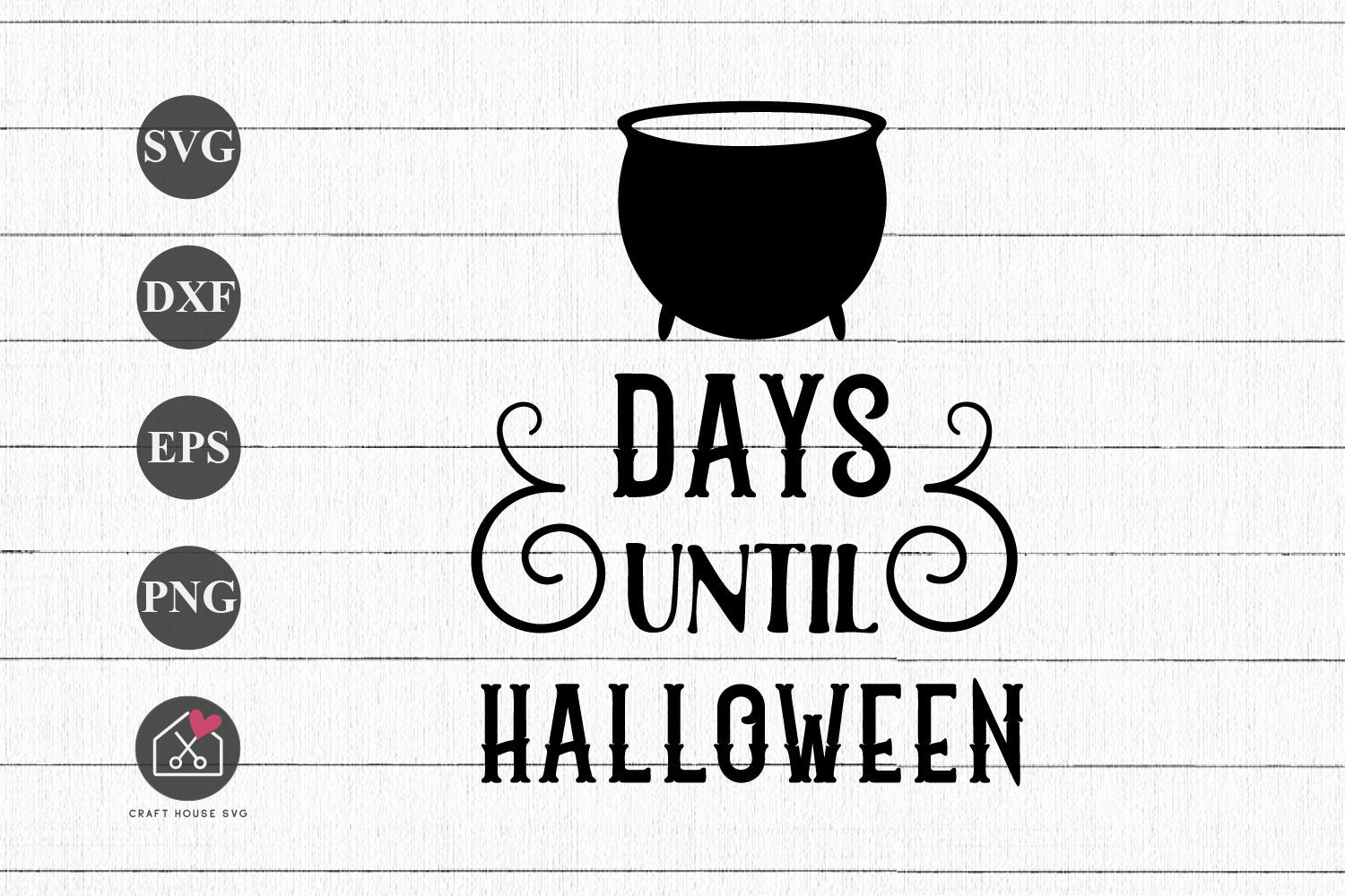 FREE Days Until Halloween SVG Countdown Sign Cut Files