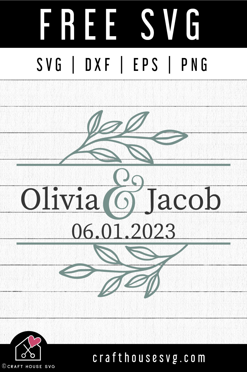FREE Wedding Monogram SVG Wedding Welcome Sign Cut Files