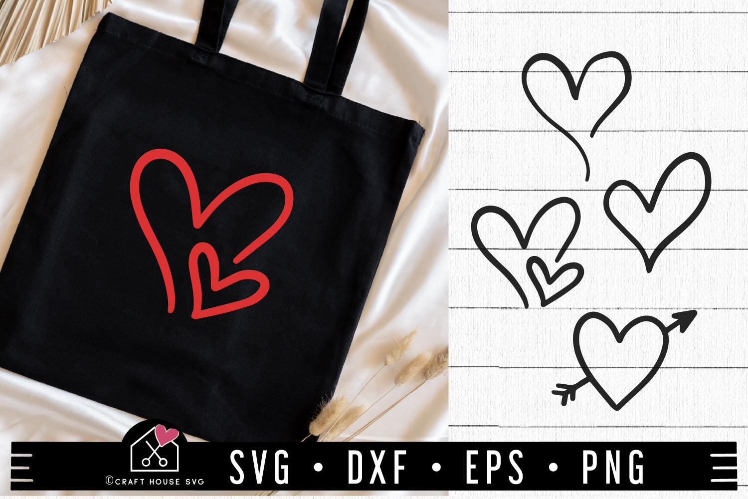 FREE Hand Drawn Heart SVG Valentines Day Cut Files