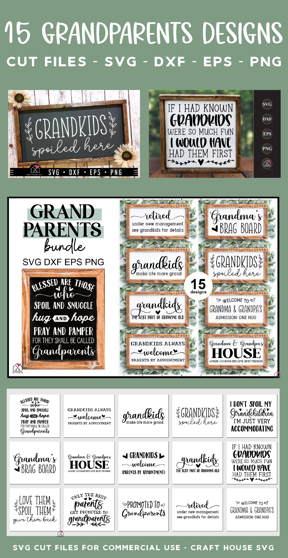 Grandparents SVG Bundle