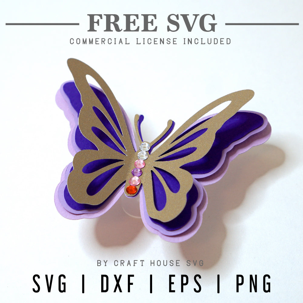 How to make a 3d paper butterfly + free printable butterfly