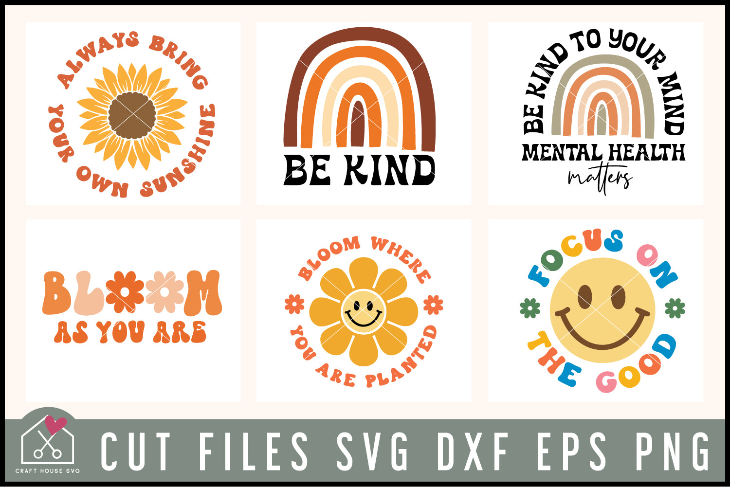 Inspirational Retro SVG Bundle