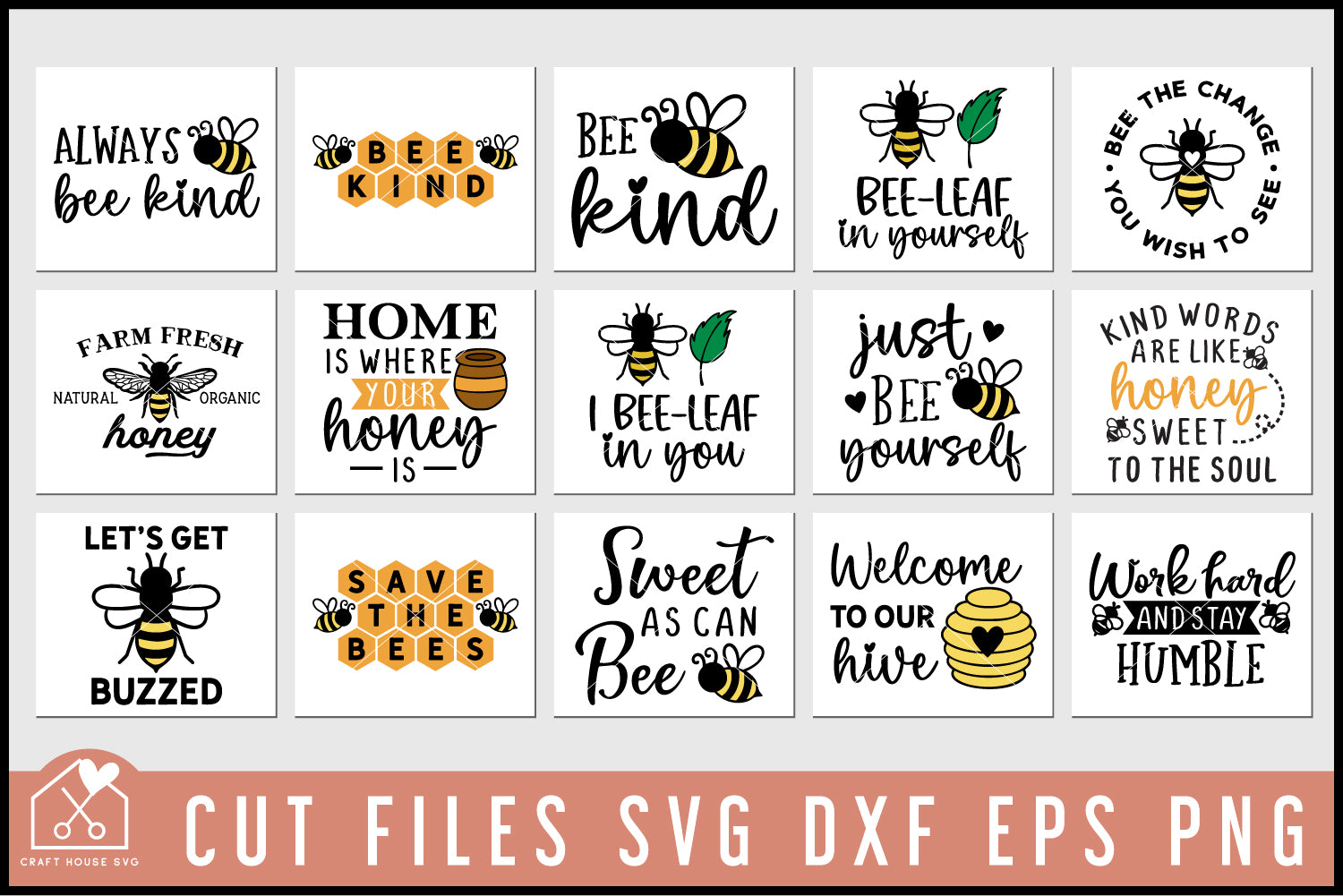 Bee Quotes SVG Bundle