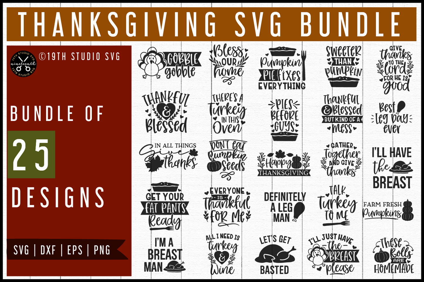 Thanksgiving SVG Bundle - Craft House SVG