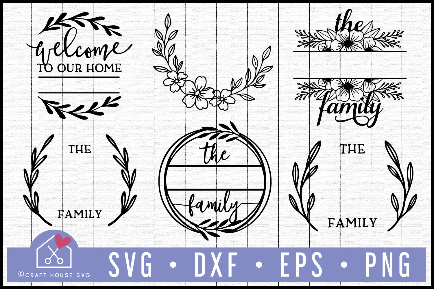 Family Name Sign SVG Bundle