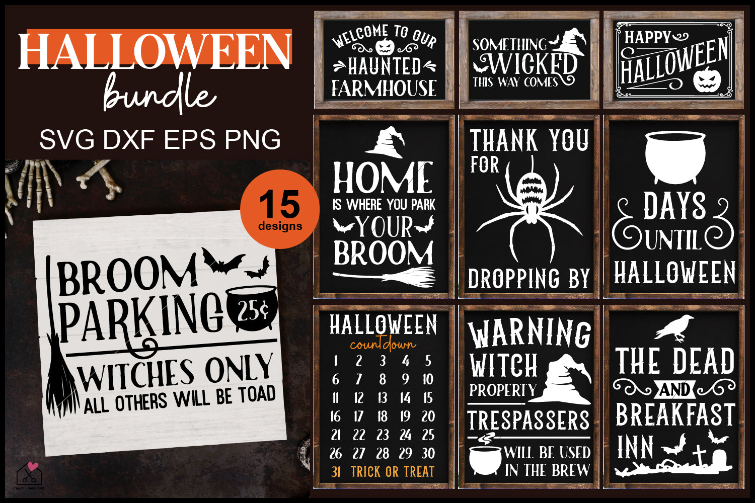 Vintage Halloween SVG Bundle