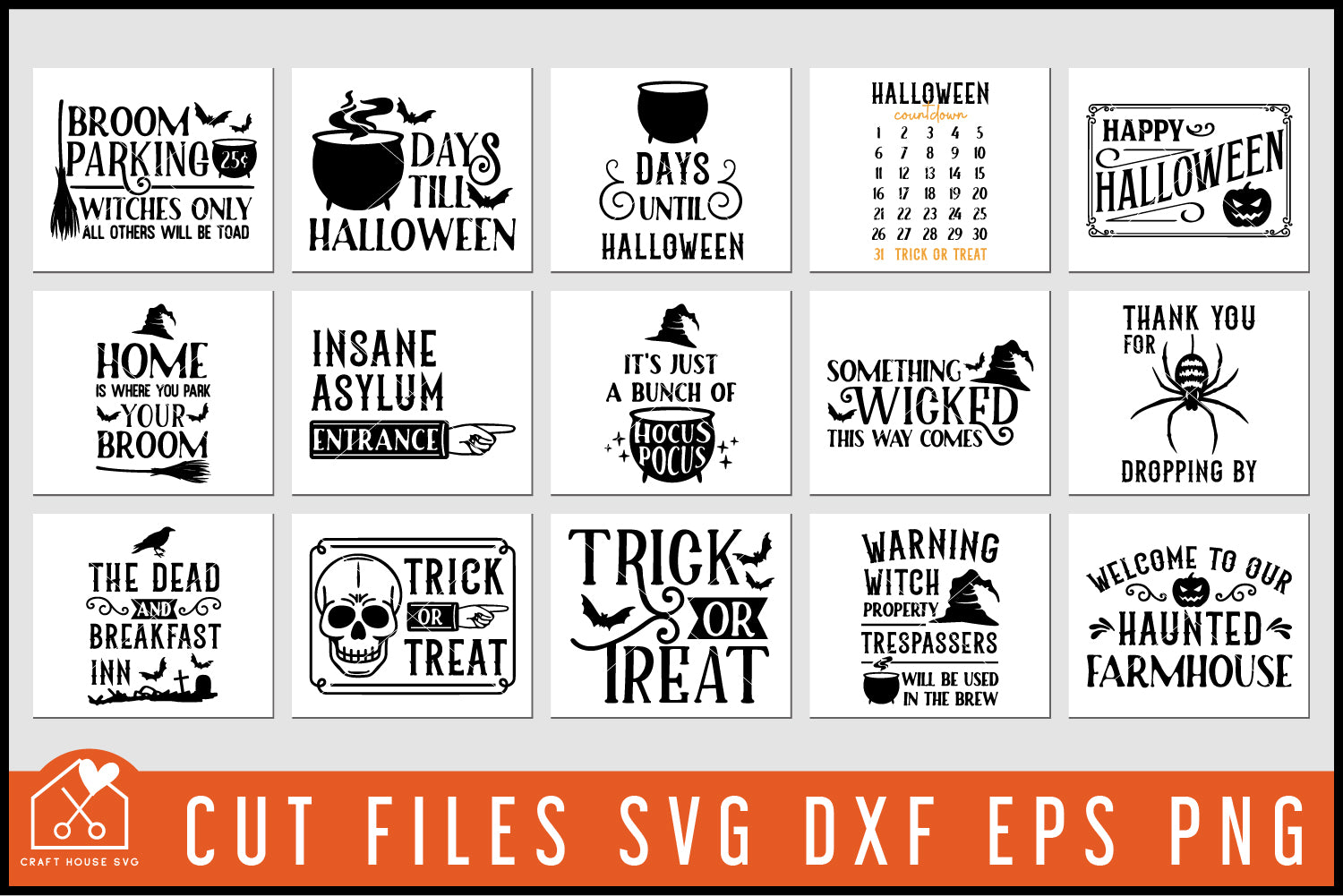 Vintage Halloween SVG Bundle