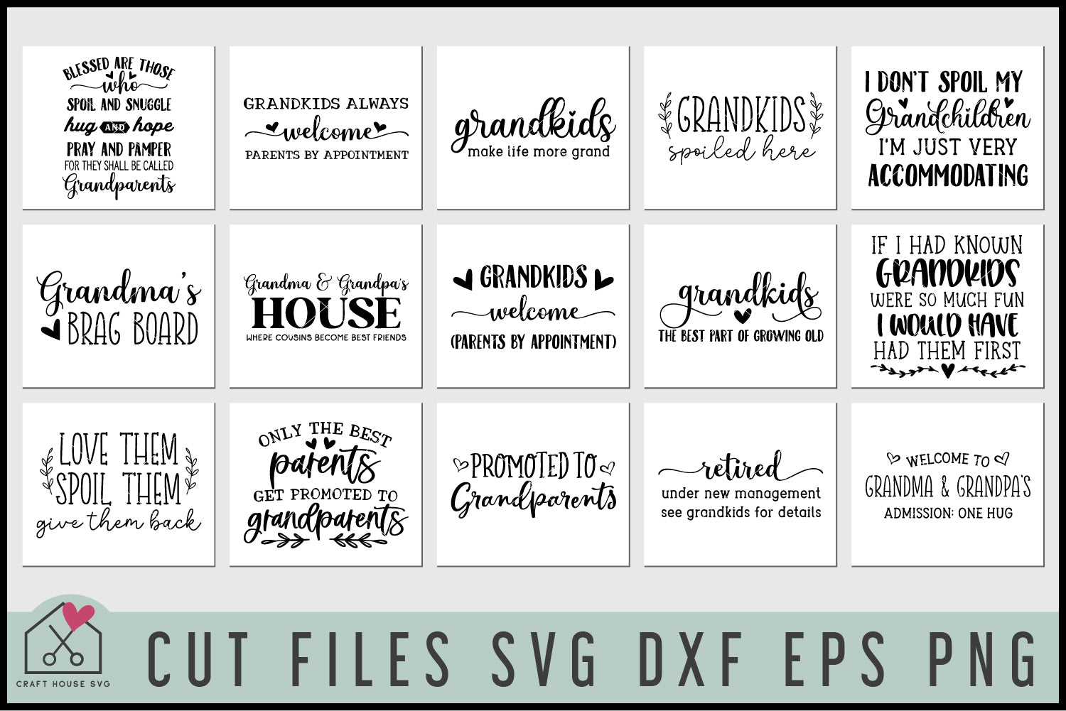 Grandparents SVG Bundle