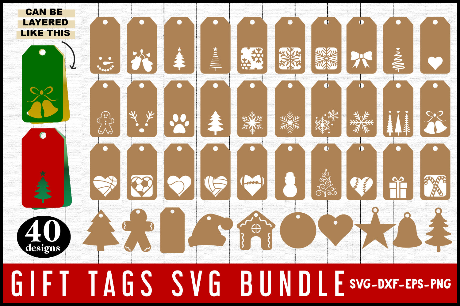 Gift Tags SVG Bundle