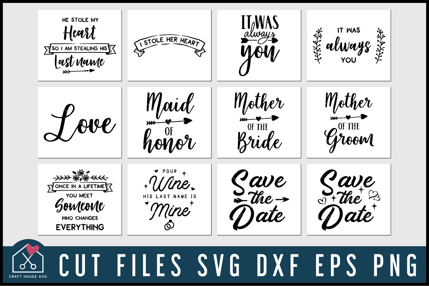 Wedding SVG Bundle