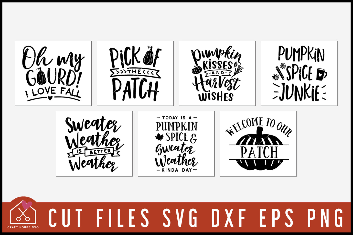 Fall Autumn SVG Bundle - Craft House SVG