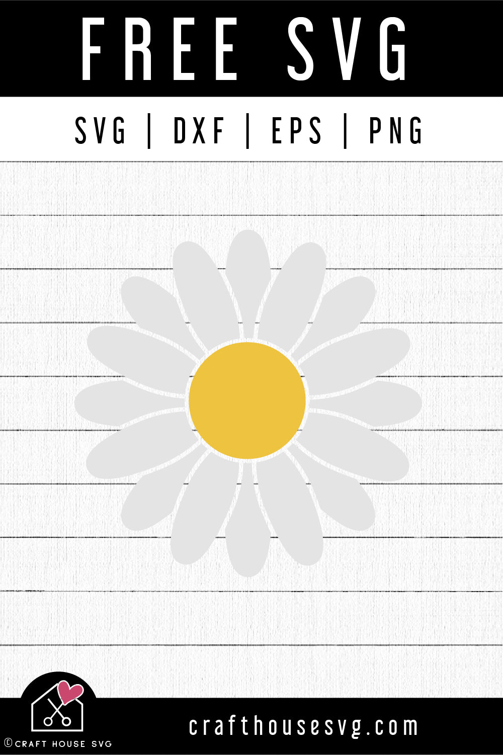 FREE Daisy SVG Flower Cut File | FB446 - Craft House SVG