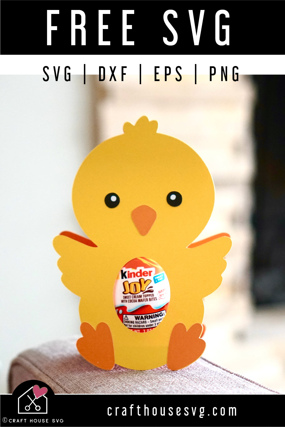 FREE Chick Egg Holder SVG Easter Cut File | FB464 - Craft House SVG