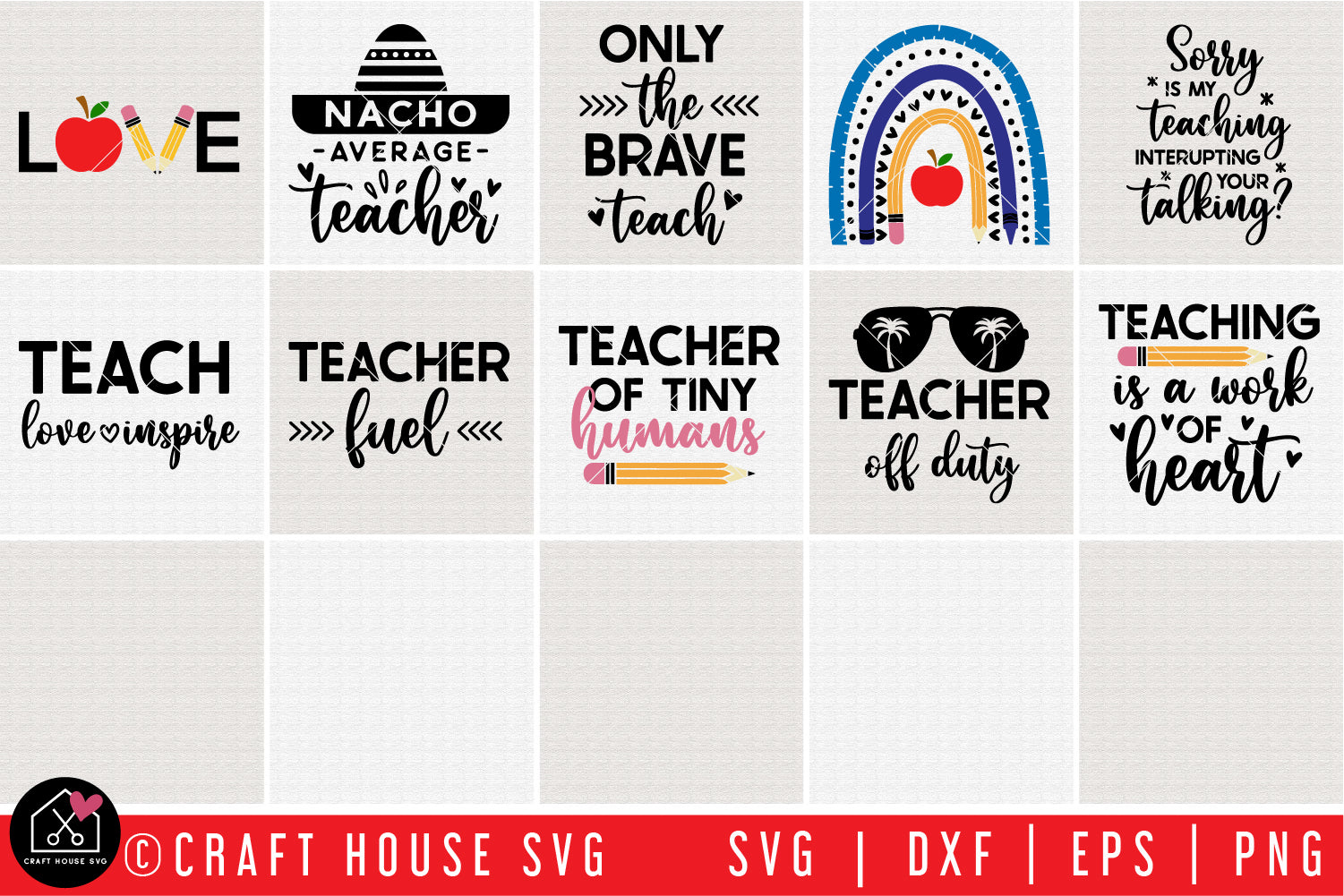 Teacher SVG Bundle